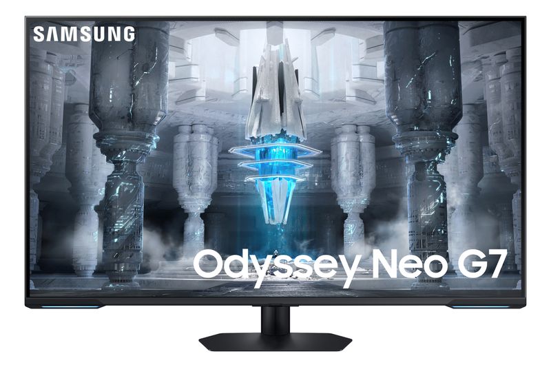 Samsung-Monitor-Gaming-Odyssey-Neo-G7--S43CG700--Flat-43---3840x2160--UHD--Piattaforma-Smart-TV-HDR10--VA-144Hz-1ms-Freesync-Premium-PRO-HDMI-Display-Port-USB-WiFi-Bluetooth-Casse