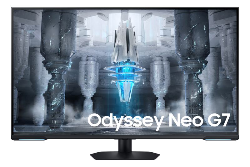 Samsung-Monitor-Gaming-Odyssey-Neo-G7--S43CG700--Flat-43---3840x2160--UHD--Piattaforma-Smart-TV-HDR10--VA-144Hz-1ms-Freesync-Premium-PRO-HDMI-Display-Port-USB-WiFi-Bluetooth-Casse