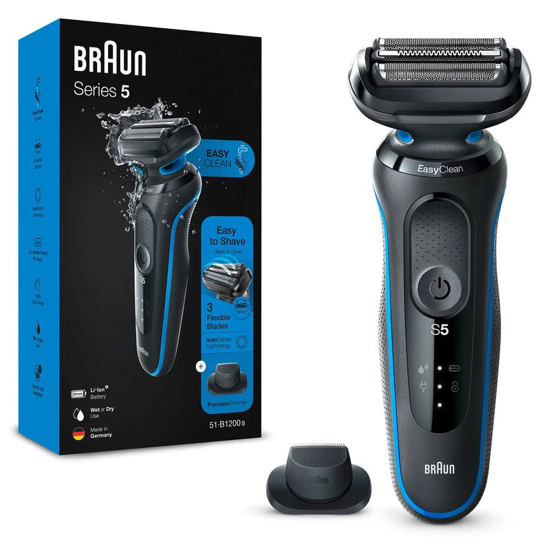 Braun-Series-5-51-B1200S-Rasoio-Trimmer-Blu