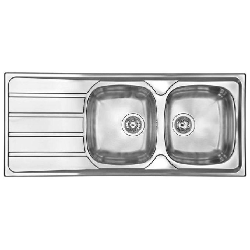 CM-universal-116-x-50-2V-Lavello-ad-incasso-Rettangolare-Acciaio-inossidabile