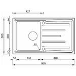 CM-brando-86-x-50-1V-Lavello-ad-incasso-Rettangolare-Acciaio-inossidabile