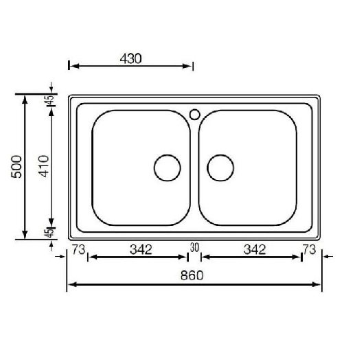 CM-Zenith-plus-86-x-50-2V-Lavello-ad-incasso-Rettangolare-Acciaio-inossidabile