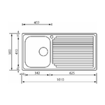 CM-Aurora-101-x-50-1V-Lavello-ad-incasso-Rettangolare-Acciaio-inossidabile