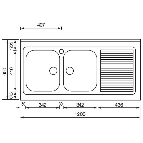 CM-Rossana-120x60-2V-Lavello-ad-incasso-Rettangolare-Acciaio-inossidabile