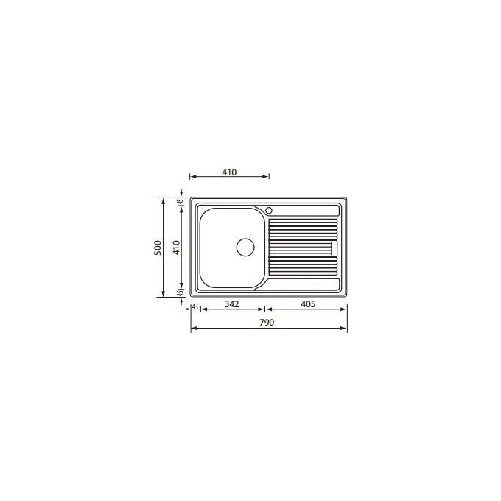 CM-Zenith-79-x-50-1V-Lavello-ad-incasso-Rettangolare-Acciaio-inossidabile