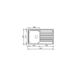 CM-Zenith-86-x-50-1V-Lavello-ad-incasso-Rettangolare-Acciaio-inossidabile