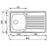 CM-Siros-86x50-1V-Lavello-ad-incasso-Rettangolare-Acciaio-inossidabile