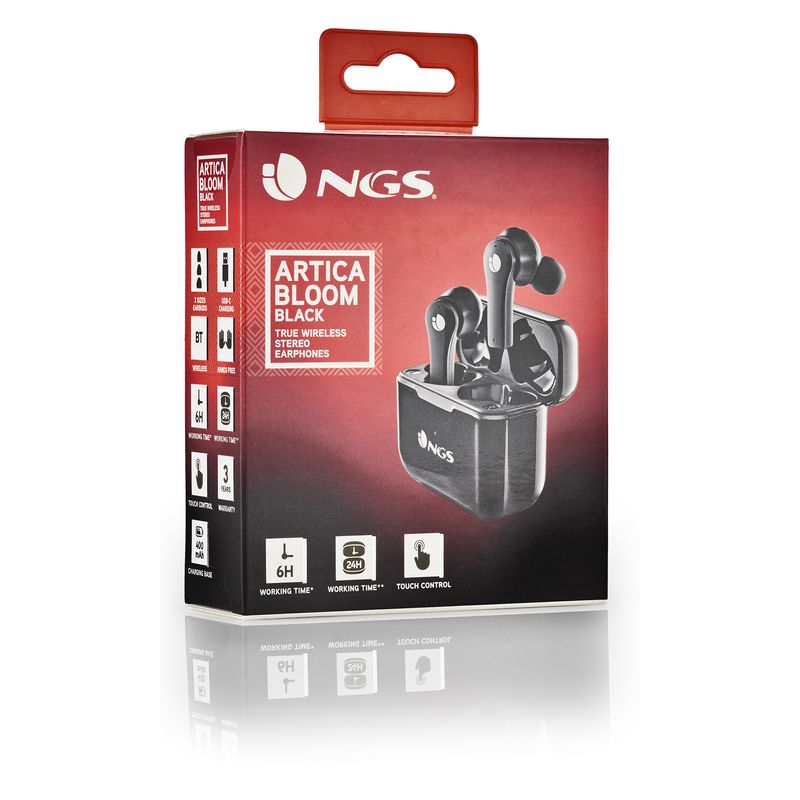 NGS-ARTICA-BLOOM-Auricolare-Wireless-In-ear-Musica-e-Chiamate-USB-tipo-C-Bluetooth-Nero