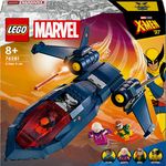 LEGO-Marvel-76281-X-Jet-di-X-Men-Aereo-Giocattolo-per-Bambini-di-8--Anni-Modellino-da-Costruire-con-Minifigure-di-Supereroi