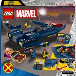 LEGO-Marvel-76281-X-Jet-di-X-Men-Aereo-Giocattolo-per-Bambini-di-8--Anni-Modellino-da-Costruire-con-Minifigure-di-Supereroi