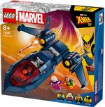 LEGO-Marvel-76281-X-Jet-di-X-Men-Aereo-Giocattolo-per-Bambini-di-8--Anni-Modellino-da-Costruire-con-Minifigure-di-Supereroi