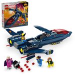 LEGO-Marvel-76281-X-Jet-di-X-Men-Aereo-Giocattolo-per-Bambini-di-8--Anni-Modellino-da-Costruire-con-Minifigure-di-Supereroi