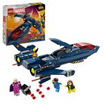 LEGO-Marvel-76281-X-Jet-di-X-Men-Aereo-Giocattolo-per-Bambini-di-8--Anni-Modellino-da-Costruire-con-Minifigure-di-Supereroi