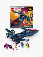 LEGO-Marvel-76281-X-Jet-di-X-Men-Aereo-Giocattolo-per-Bambini-di-8--Anni-Modellino-da-Costruire-con-Minifigure-di-Supereroi