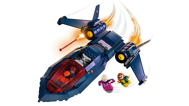 LEGO-Marvel-76281-X-Jet-di-X-Men-Aereo-Giocattolo-per-Bambini-di-8--Anni-Modellino-da-Costruire-con-Minifigure-di-Supereroi