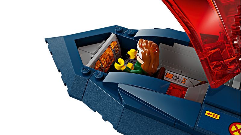 LEGO-Marvel-76281-X-Jet-di-X-Men-Aereo-Giocattolo-per-Bambini-di-8--Anni-Modellino-da-Costruire-con-Minifigure-di-Supereroi