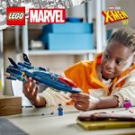 LEGO-Marvel-76281-X-Jet-di-X-Men-Aereo-Giocattolo-per-Bambini-di-8--Anni-Modellino-da-Costruire-con-Minifigure-di-Supereroi