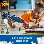 LEGO-Marvel-76281-X-Jet-di-X-Men-Aereo-Giocattolo-per-Bambini-di-8--Anni-Modellino-da-Costruire-con-Minifigure-di-Supereroi