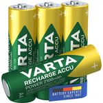 Varta Recharge Accu Power AA 2100 mAh Blister da 4 (Batteria NiMH Accu Precaricata, Mignon, batteria ricaricabile