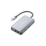 Conceptronic DONN21G replicatore di porte e docking station per laptop Cablato USB 3.2 Gen 1 (3.1 Gen 1) Type-C Grigio