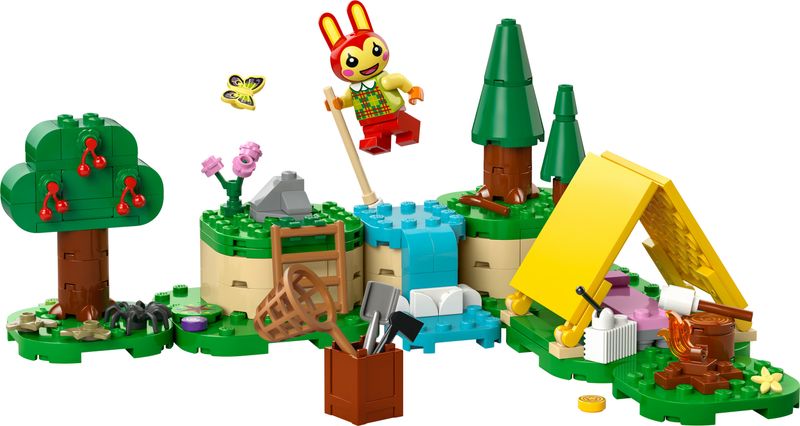 LEGO-Animal-Crossing-77047-Bonny-in-Campeggio-Giochi-Creativi-per-Bambini-6--con-Coniglietto-Giocattolo-e-Tenda-da-Costruire