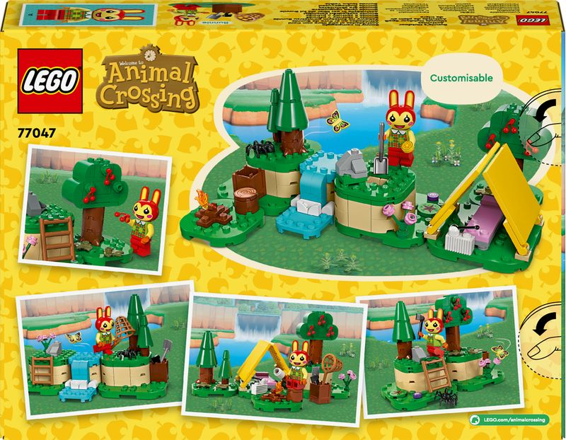 LEGO-Animal-Crossing-77047-Bonny-in-Campeggio-Giochi-Creativi-per-Bambini-6--con-Coniglietto-Giocattolo-e-Tenda-da-Costruire