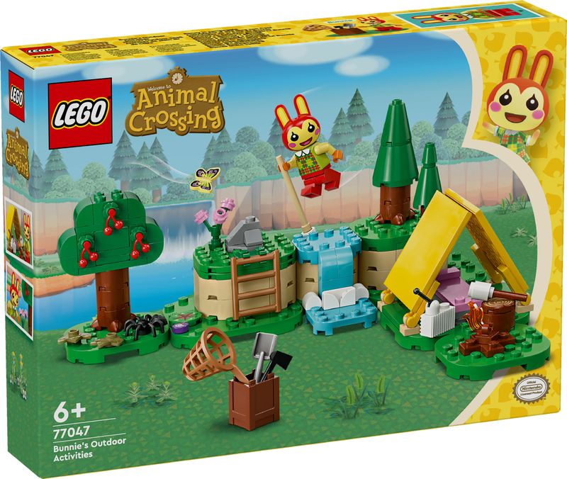 LEGO-Animal-Crossing-77047-Bonny-in-Campeggio-Giochi-Creativi-per-Bambini-6--con-Coniglietto-Giocattolo-e-Tenda-da-Costruire