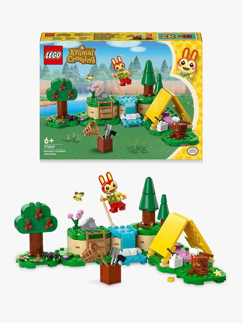 LEGO-Animal-Crossing-77047-Bonny-in-Campeggio-Giochi-Creativi-per-Bambini-6--con-Coniglietto-Giocattolo-e-Tenda-da-Costruire