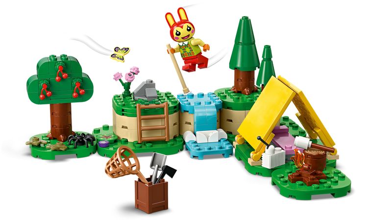 LEGO-Animal-Crossing-77047-Bonny-in-Campeggio-Giochi-Creativi-per-Bambini-6--con-Coniglietto-Giocattolo-e-Tenda-da-Costruire