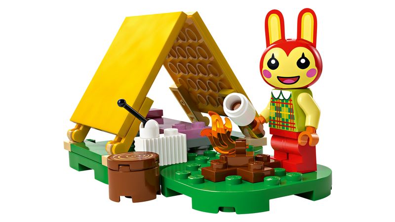 LEGO-Animal-Crossing-77047-Bonny-in-Campeggio-Giochi-Creativi-per-Bambini-6--con-Coniglietto-Giocattolo-e-Tenda-da-Costruire