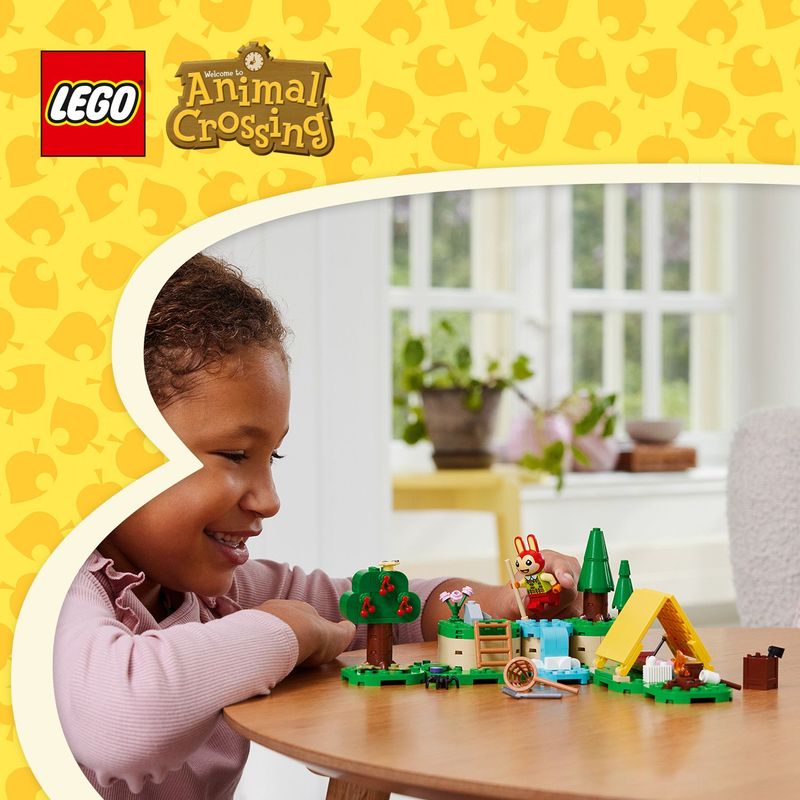 LEGO-Animal-Crossing-77047-Bonny-in-Campeggio-Giochi-Creativi-per-Bambini-6--con-Coniglietto-Giocattolo-e-Tenda-da-Costruire