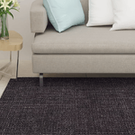 VidaXL Tappeto in Sisal Naturale 66x200 cm Nero