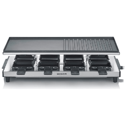 Severin-RG-2375-griglia-per-raclette-1700-W-Nero-Stainless-steel