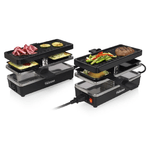 Tristar RA-2742 griglia per raclette 4 persona(e) 800 W Nero, Acciaio inossidabile