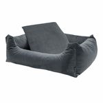 Madison-Letto-per-Cani-Velvet-120x95x28-cm-Grigio