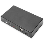 Digitus Switch KVM, 2 porte, 4K30Hz, USB-C/USB/HDMI in, HDMI out, rete