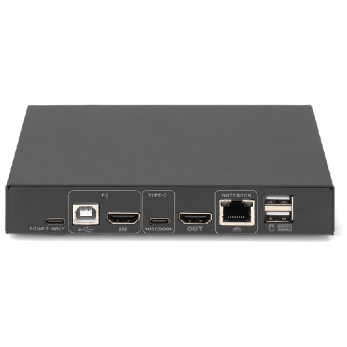 Digitus-Switch-KVM-2-porte-4K30Hz-USB-C-USB-HDMI-in-HDMI-out-rete