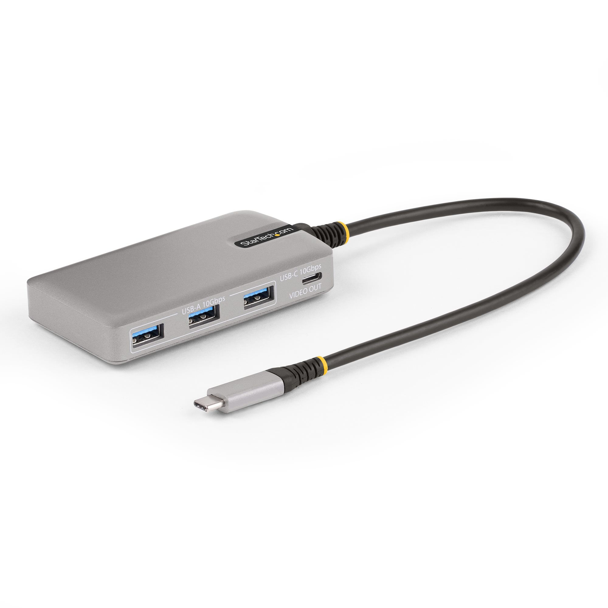 StarTech.com Hub USB C a 4 porte con uscita video USB-C DP Alt Mode 4K 60Hz - 3x USB-A, 1x USB Type-C, 100W PD Pass