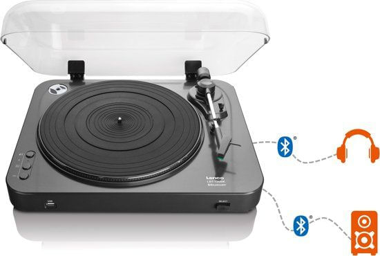 Lenco-LBT-120BK-piatto-audio-Giradischi-con-trasmissione-a-cinghia-Nero-Semiautomatico