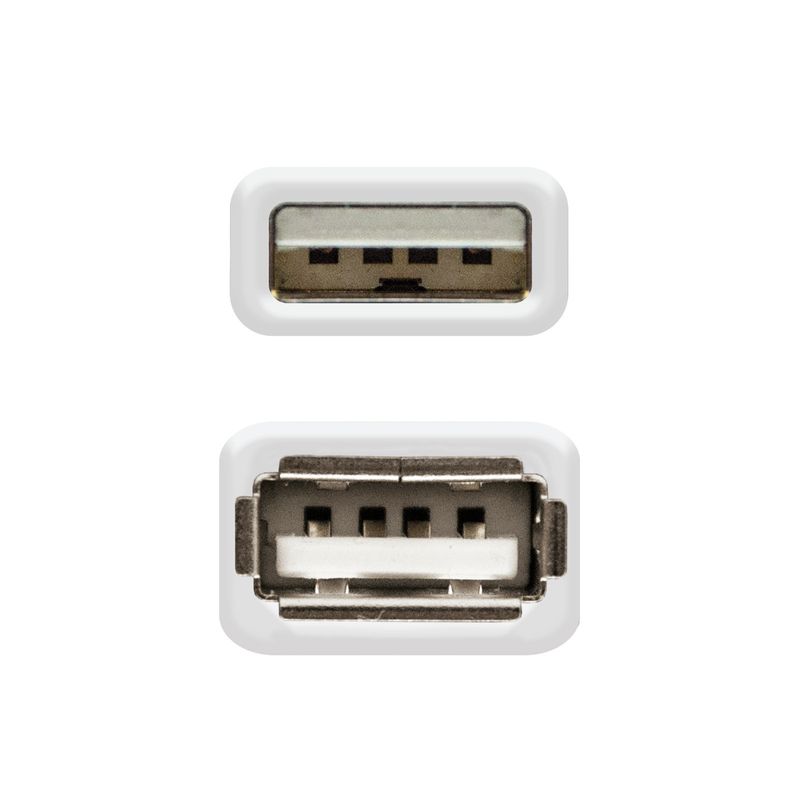 Nanocable-10.01.0202-cavo-USB-1-m-USB-2.0-USB-A-Beige