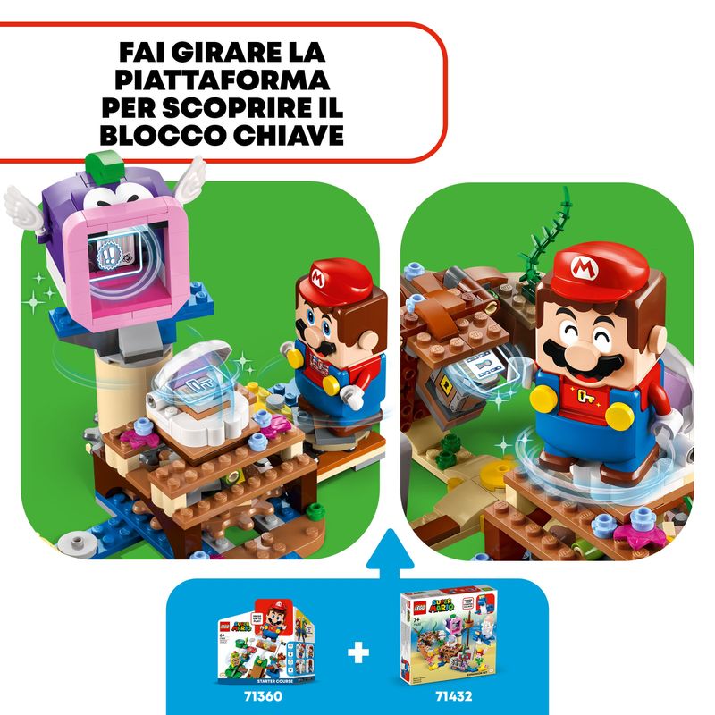 LEGO-Super-Mario-71432-Pack-di-Espansione-Il-Veliero-Sommerso-di-Dorrie-Giochi-Bambini-7--con-Barca-Giocattolo-e-4-Personaggi