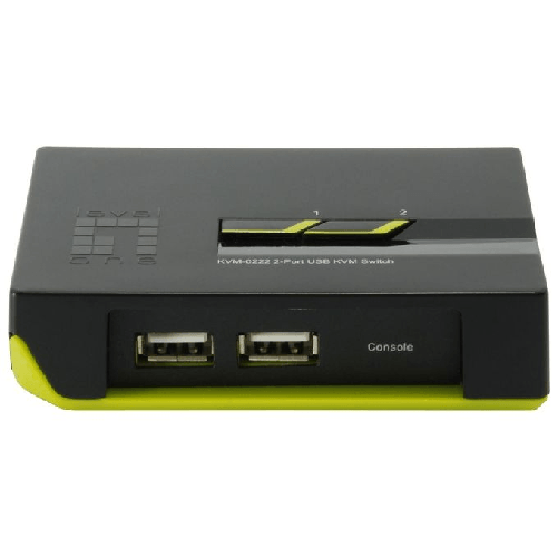 LevelOne-KVM-0222-switch-per-keyboard-video-mouse--kvm--Nero-Verde