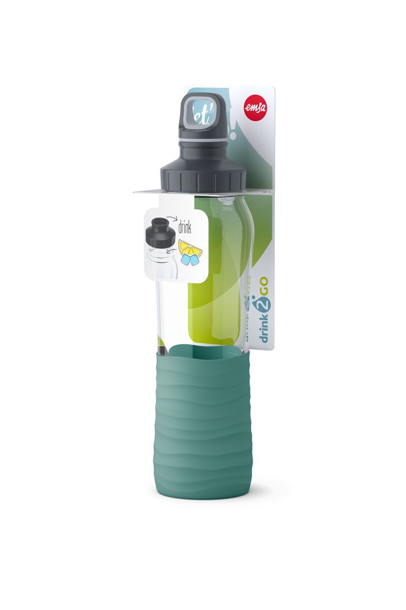 EMSA-KW-DRINK2GO-N31003-Uso-quotidiano-700-ml-Vetro-Verde-Trasparente