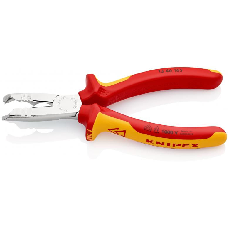 Knipex-13-46-165-pinza-spellacavi-Rosso-Giallo