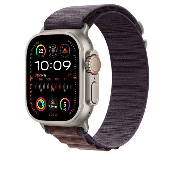 Apple-MT5N3ZM-A-accessorio-indossabile-intelligente-Band-Indaco-Poliestere-riciclato-Spandex-Titanio--APPLE-WATCH-49-I