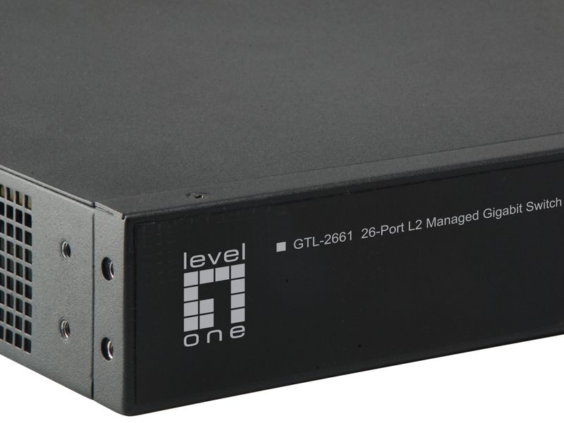 LevelOne-GTL-2661-Gestito-L2-Gigabit-Ethernet--10-100-1000--Nero