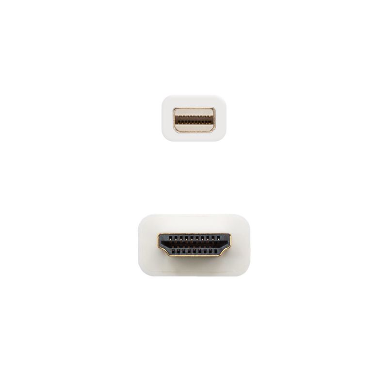 Nanocable-10.15.4002-cavo-e-adattatore-video-2-m-Mini-DisplayPort-HDMI-tipo-A--Standard--Bianco