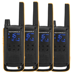 Motorola-Talkabout-T82-Extreme-Quad-Pack-ricetrasmittente-16-canali-Nero-Arancione