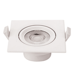 Optonica Faretto led incasso orientabile quadro soffitto 7watt driver incluso *** temperatura colore lampada 6000k