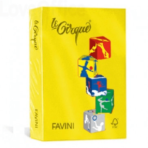 Favini-Carta-LECIRQUE-A4-80gr-500-fogli-giallo-sole